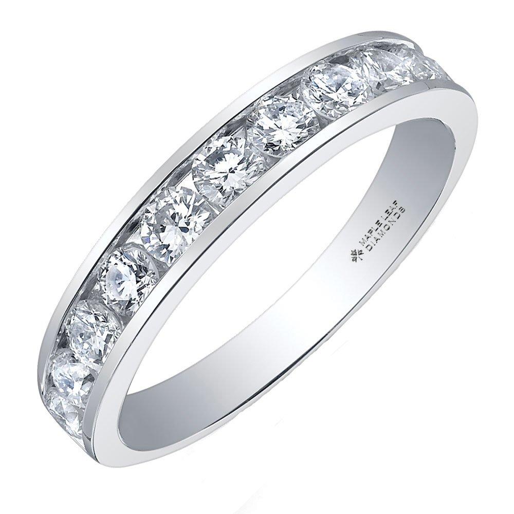 Maple Leaf Diamonds 18ct White Gold Half Eternity Ring