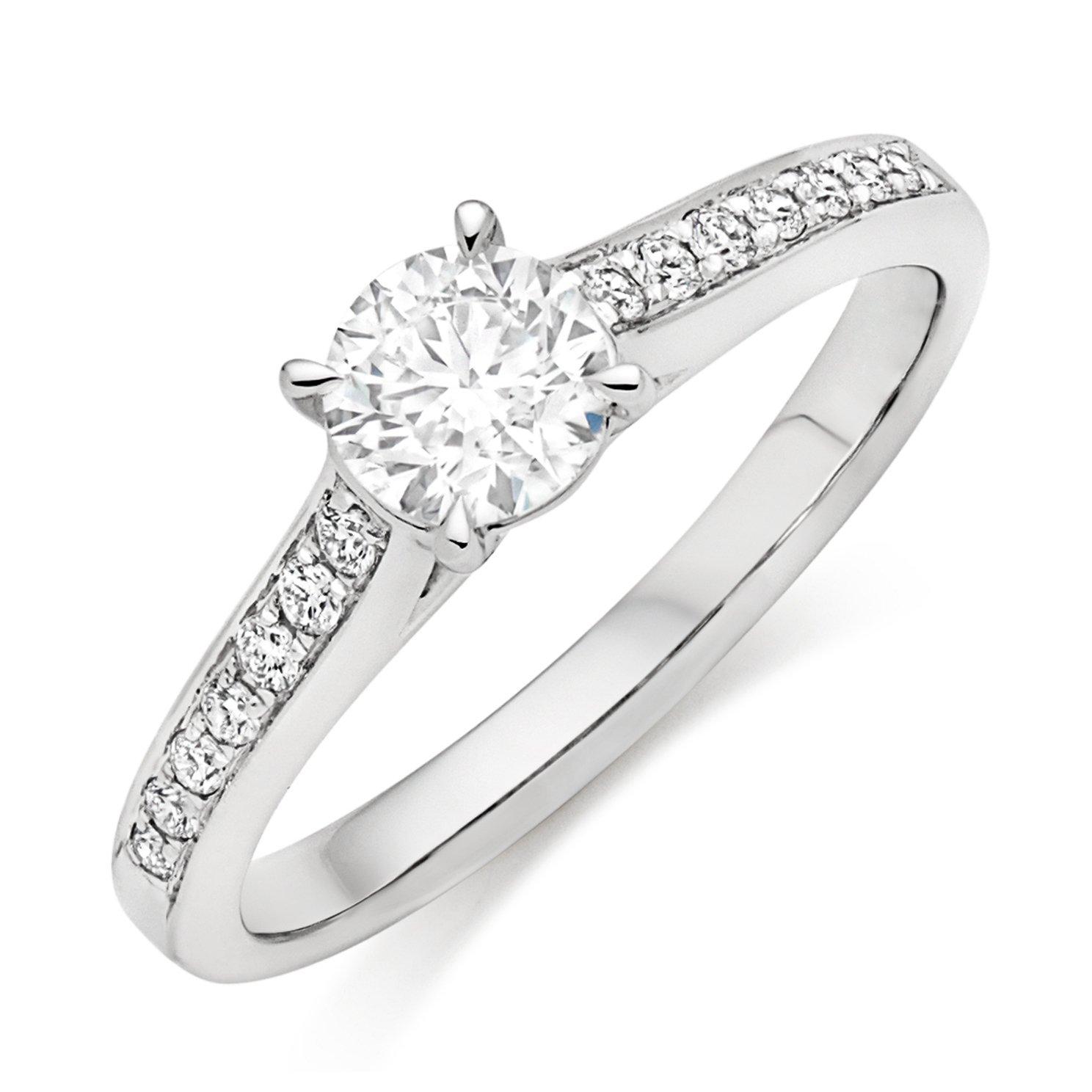 Beaverbrooks Platinum Diamond Solitaire Ring