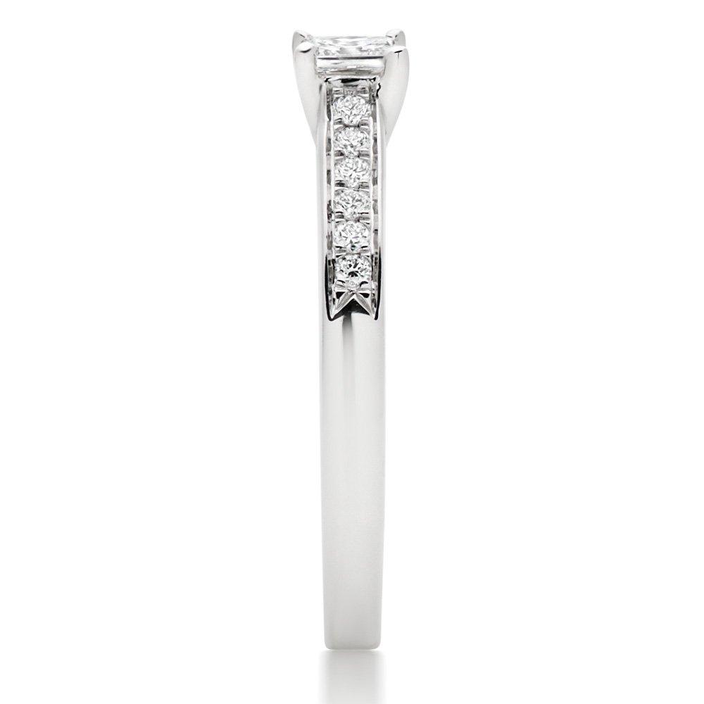 Beaverbrooks Platinum Diamond Princess Cut Solitaire Engagement Ring 4 Beaverbrooks Platinum Diamond Princess Cut Solitaire Engagement Ring