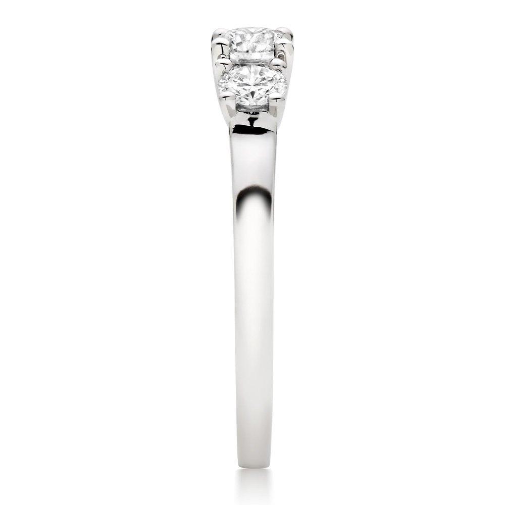 Beaverbrooks Platinum Diamond Three Stone Engagement Ring 4 Beaverbrooks Platinum Diamond Three Stone Engagement Ring