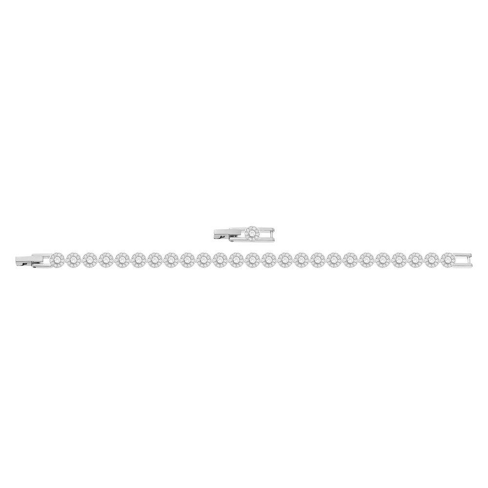 Swarovski Una Angelic Rhodium Plated Crystal Bracelet