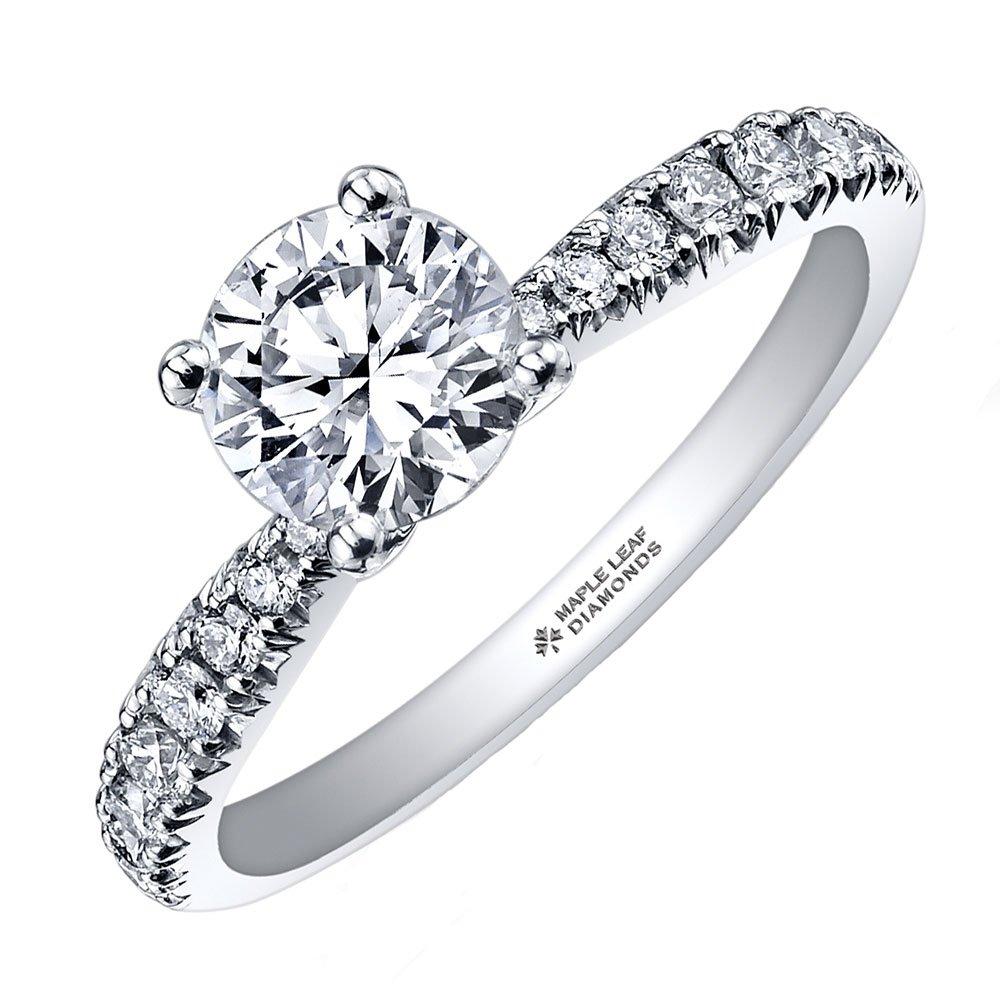 Maple Leaf Diamonds 18ct White Gold Diamond Solitaire Ring