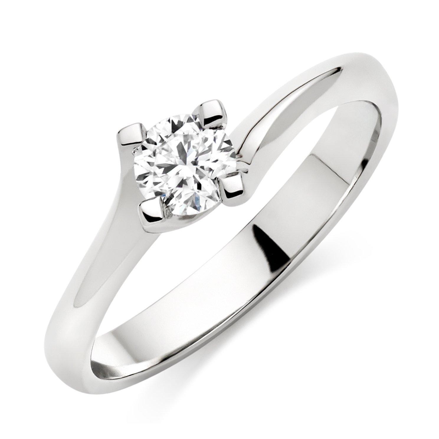 Beaverbrooks Platinum Diamond Solitaire Ring