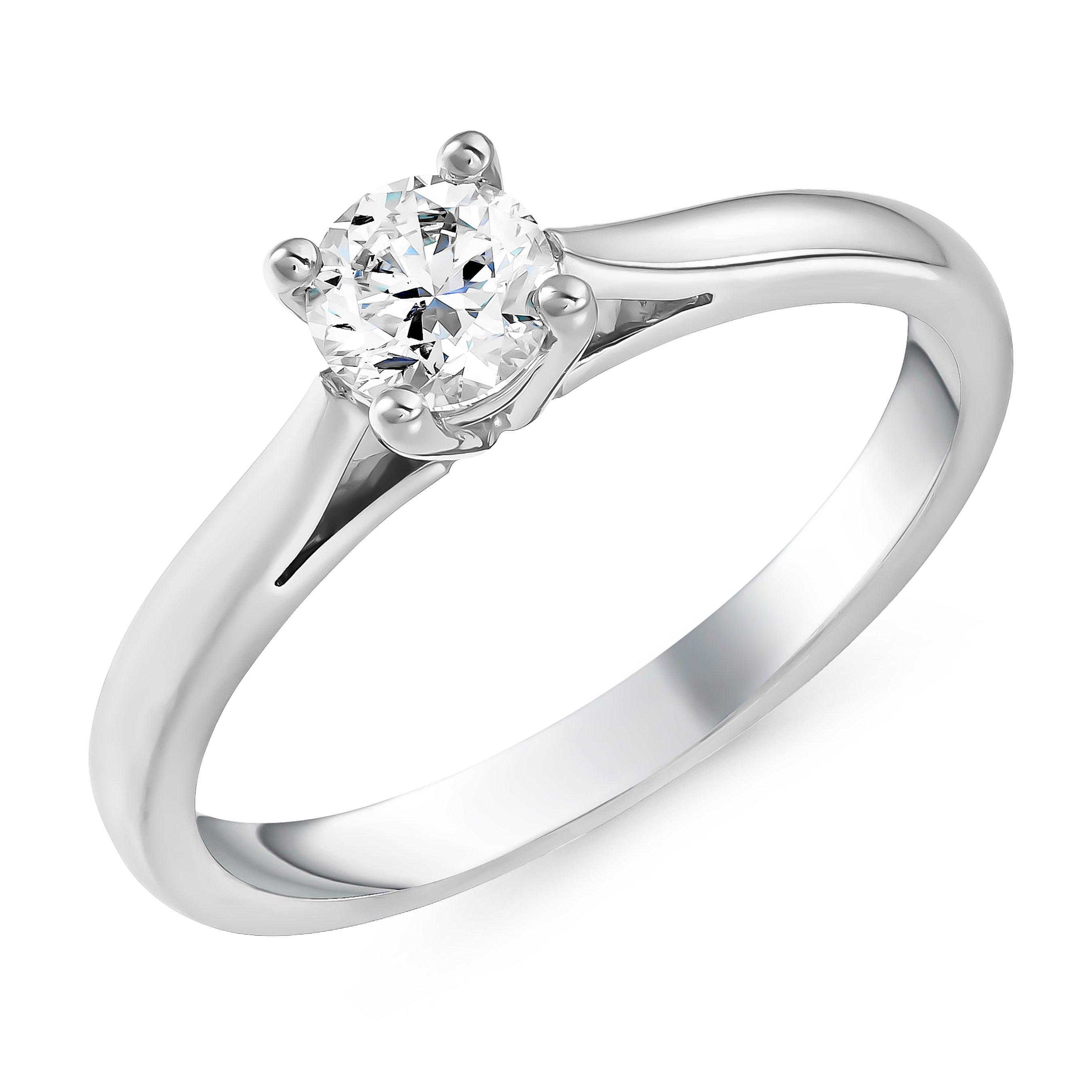 Beaverbrooks Platinum Diamond Solitaire Ring