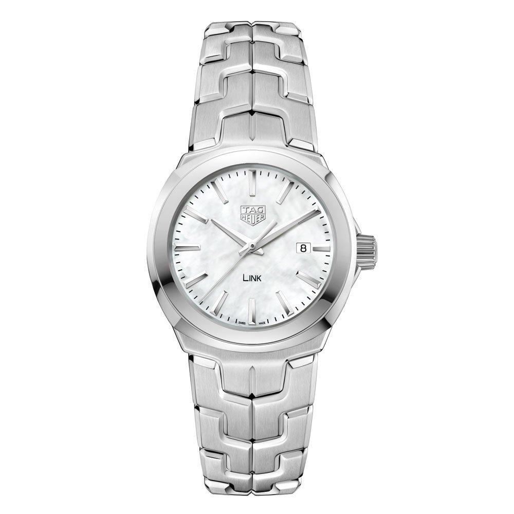 TAG Heuer Link Date 32mm Quartz Ladies Mother of Pearl Steel Watch