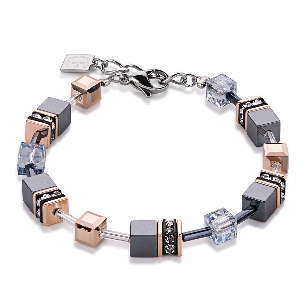 Coeur De Lion GeoCUBE Rose Gold Plated Bracelet