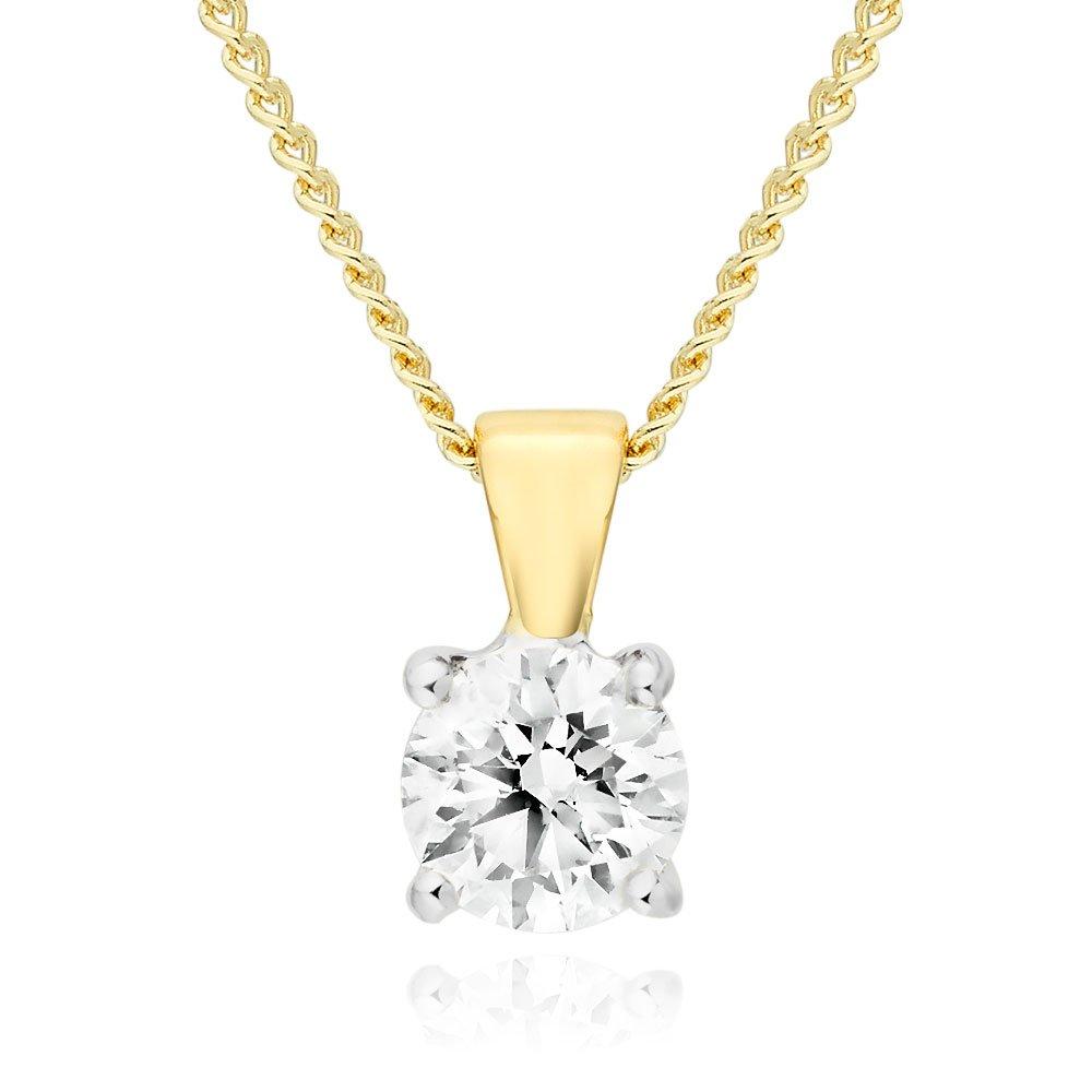 Beaverbrooks 18ct Yellow Gold Diamond Pendant