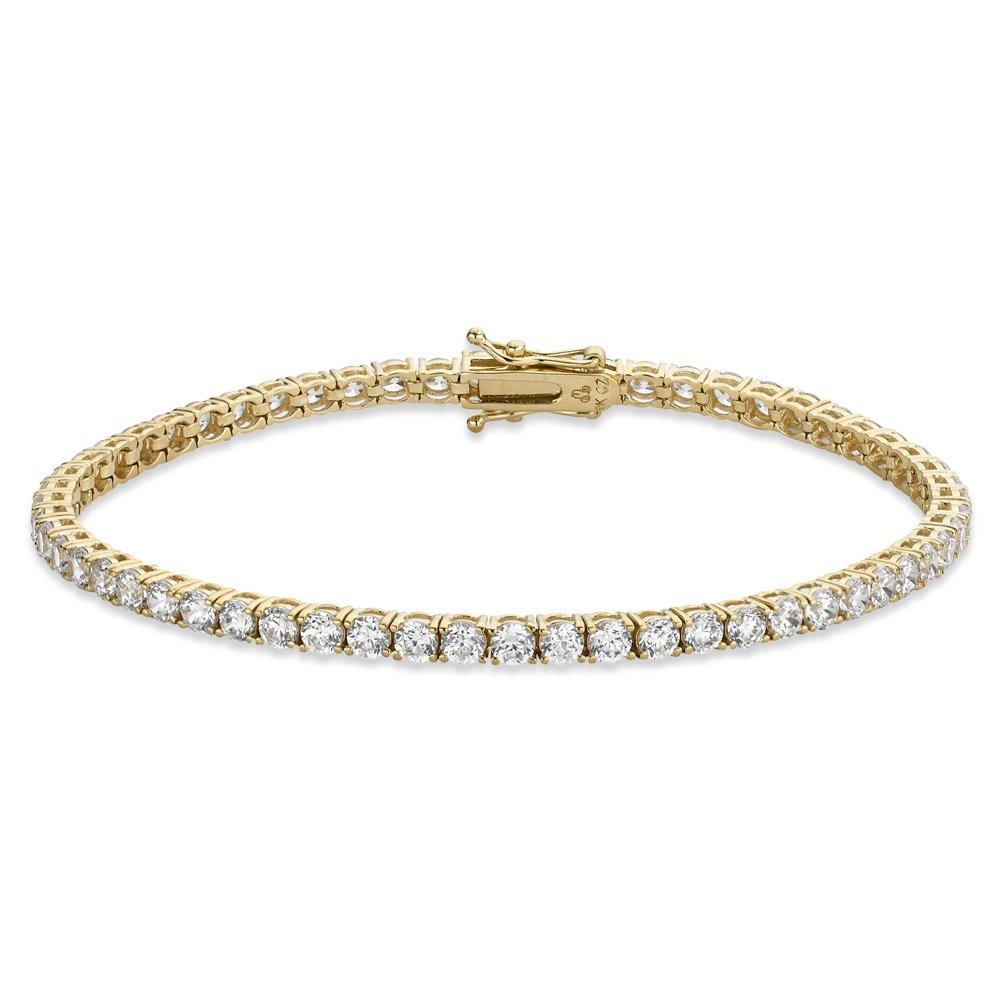 Beaverbrooks 9ct Yellow Gold Cubic Zirconia Bracelet