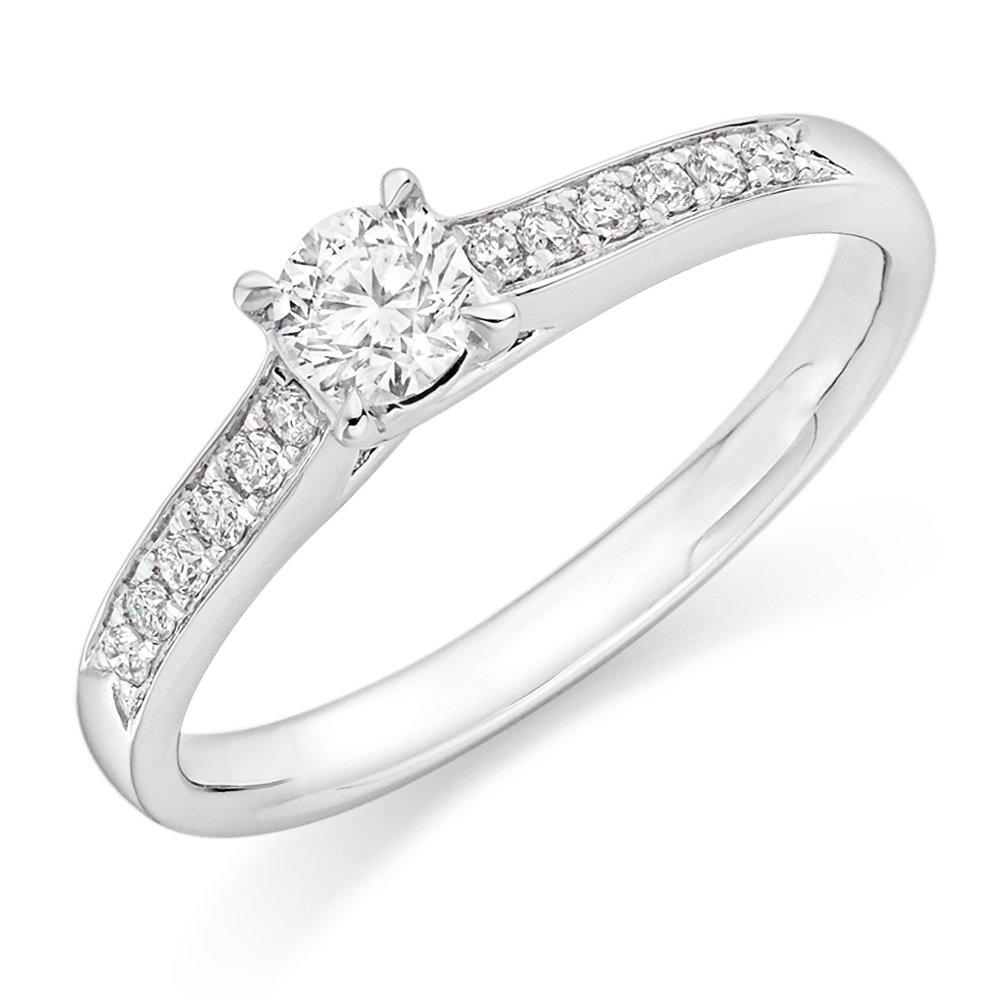 Beaverbrooks Platinum Diamond Solitaire Ring