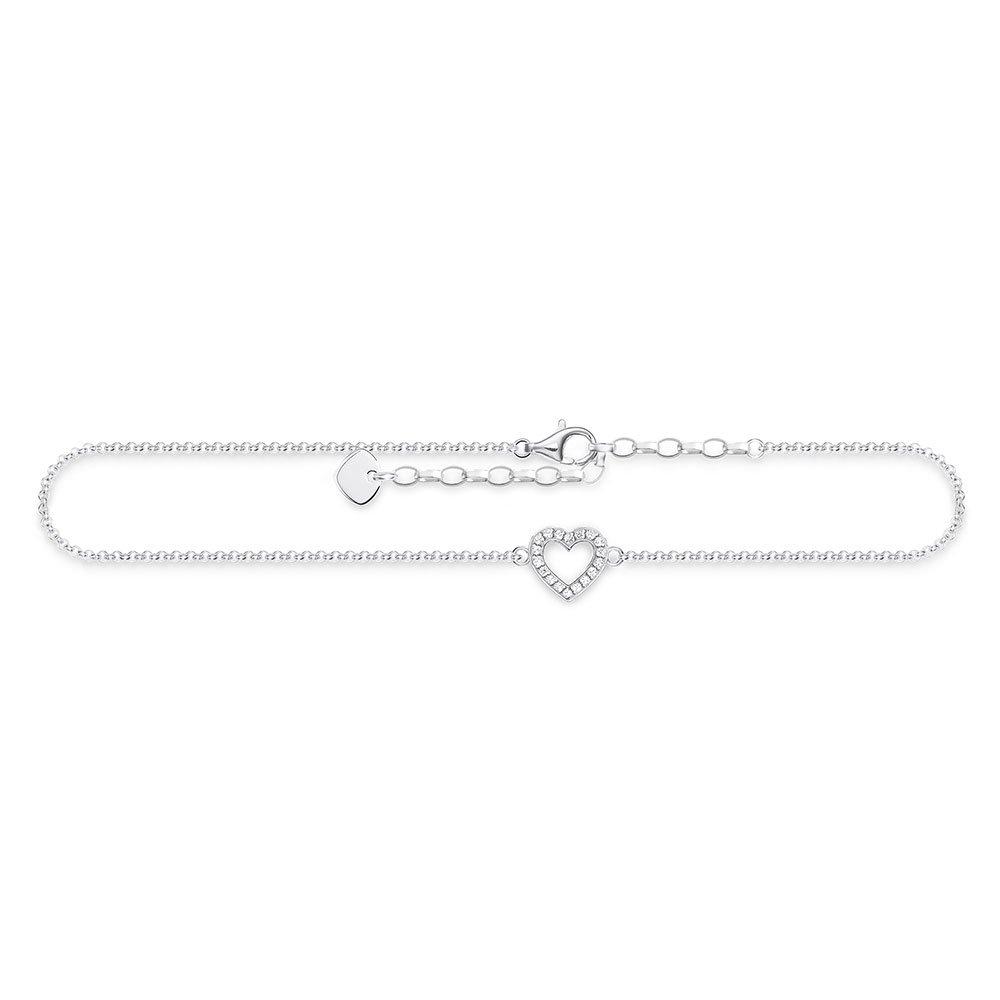 Thomas Sabo Silver Heart Anklet