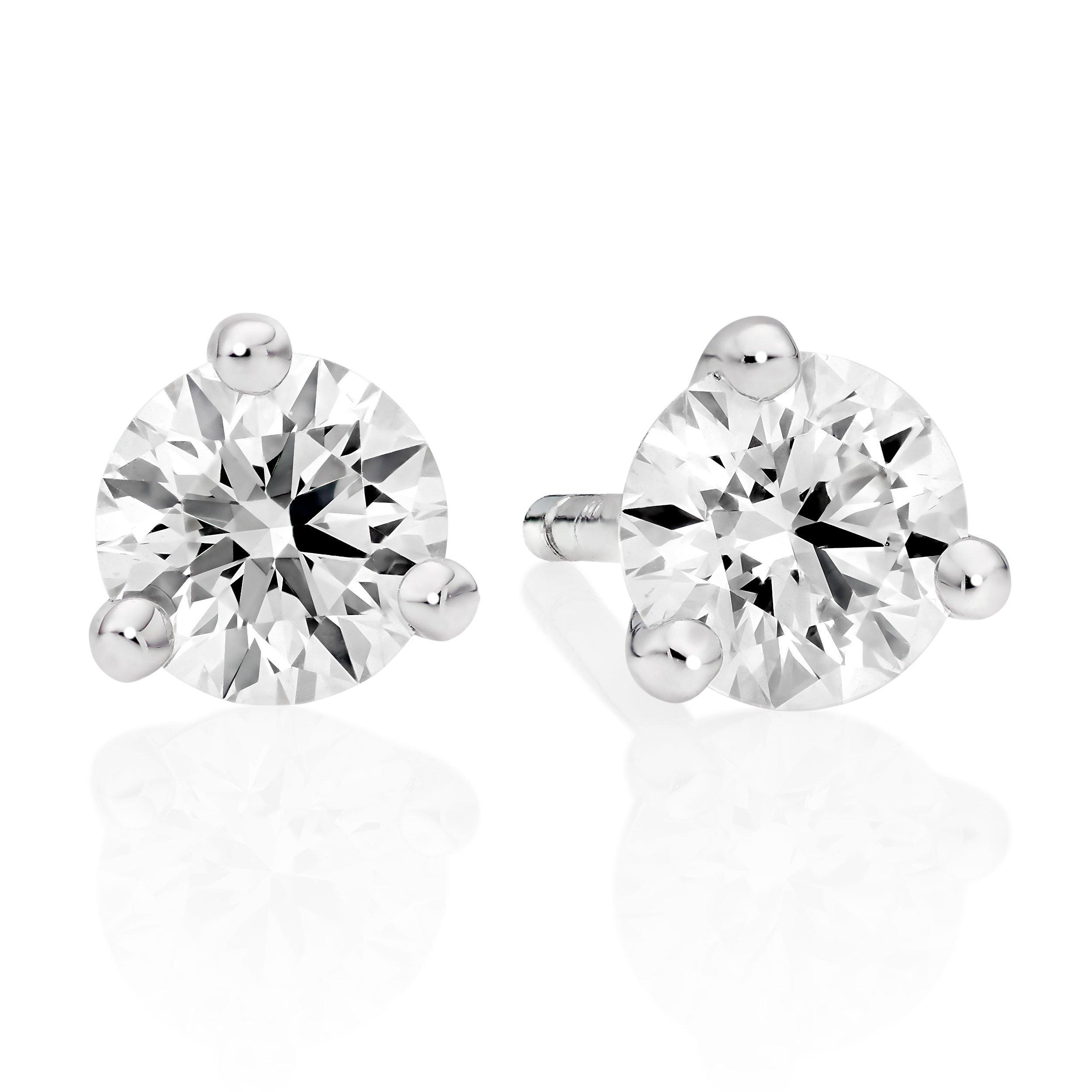 Hearts On Fire 18ct White Gold Diamond Earrings