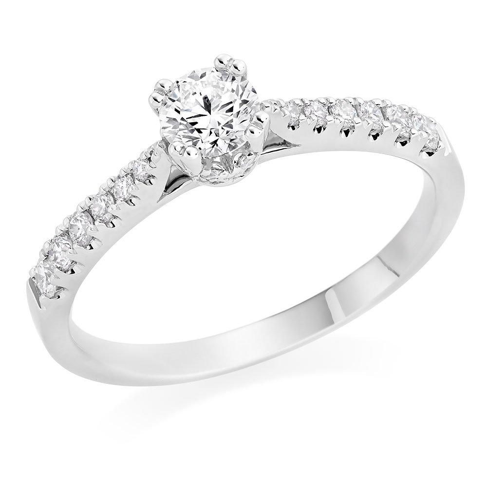 Beaverbrooks Platinum Diamond Solitaire Ring