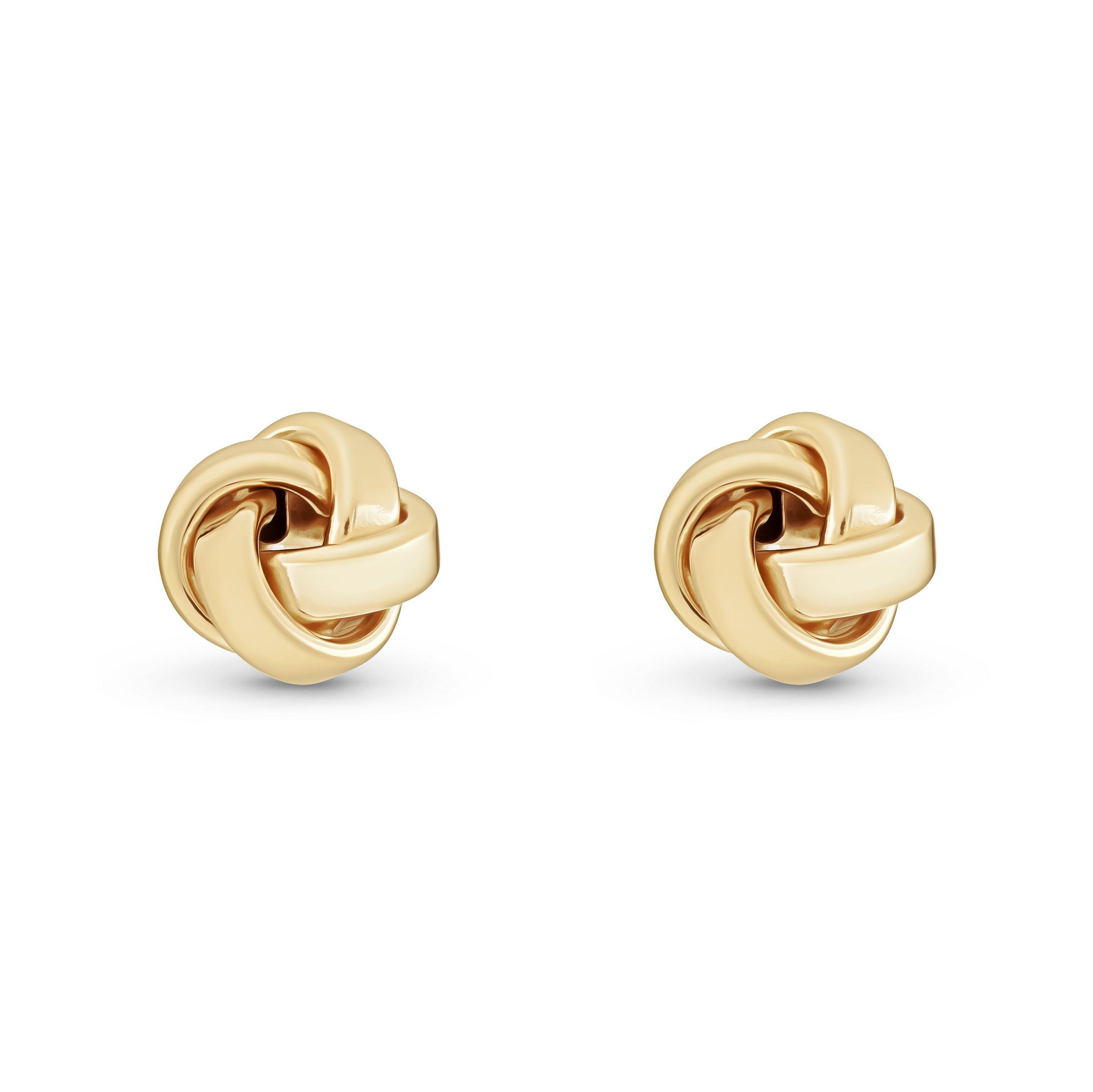 Beaverbrooks 9ct Yellow Gold Knot Stud Earrings