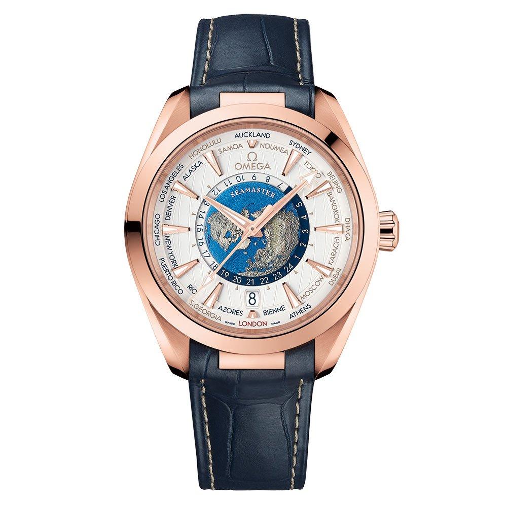 OMEGA Seamaster Aqua Terra 150M 43mm 18K Rose Gold Worldtimer Men's Watch