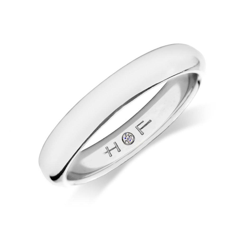 Hearts On Fire Platinum 2mm Wedding Ring