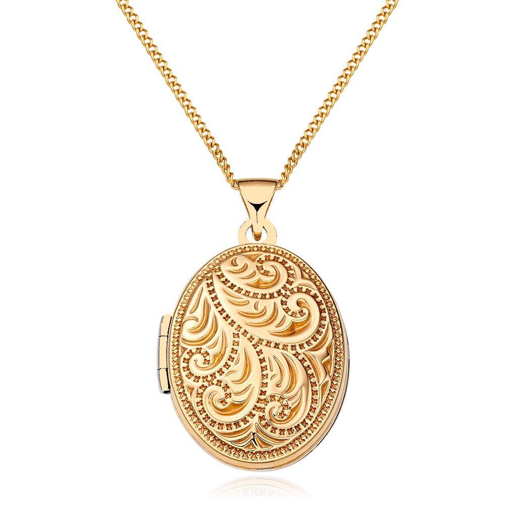 Beaverbrooks 9ct Yellow Gold Filigree Family Locket