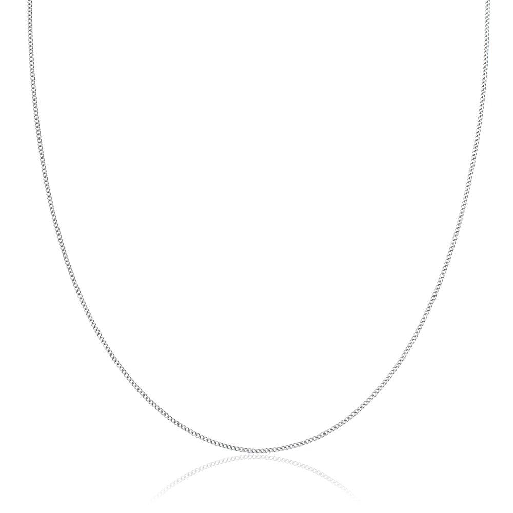 Beaverbrooks 9ct White Gold Curb Chain