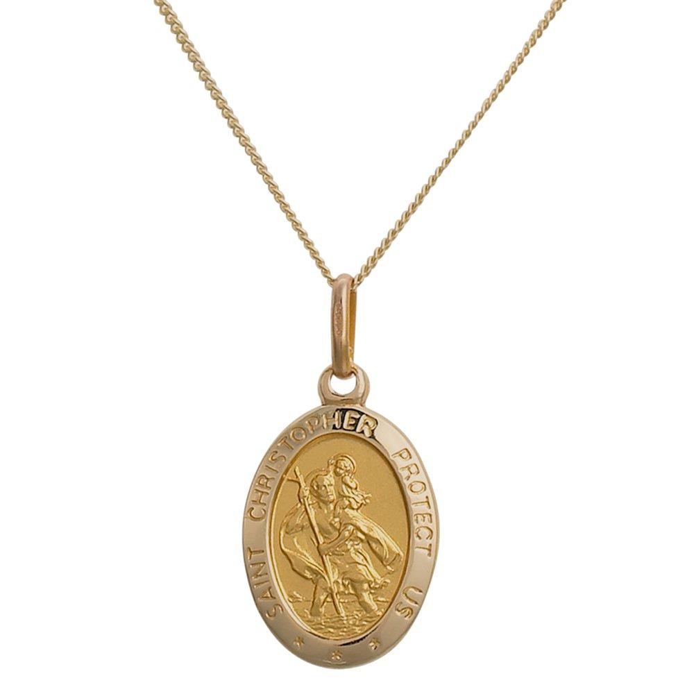 Beaverbrooks 9ct Yellow Gold Saint Christopher Pendant