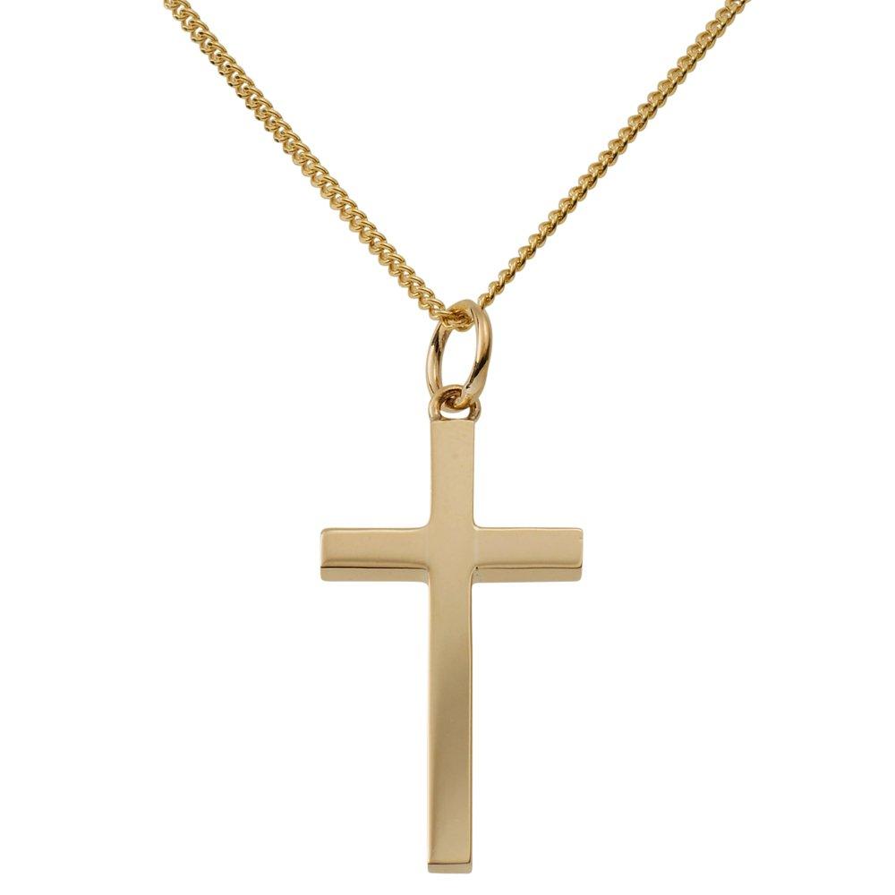 Beaverbrooks 9ct Yellow Gold Cross Pendant