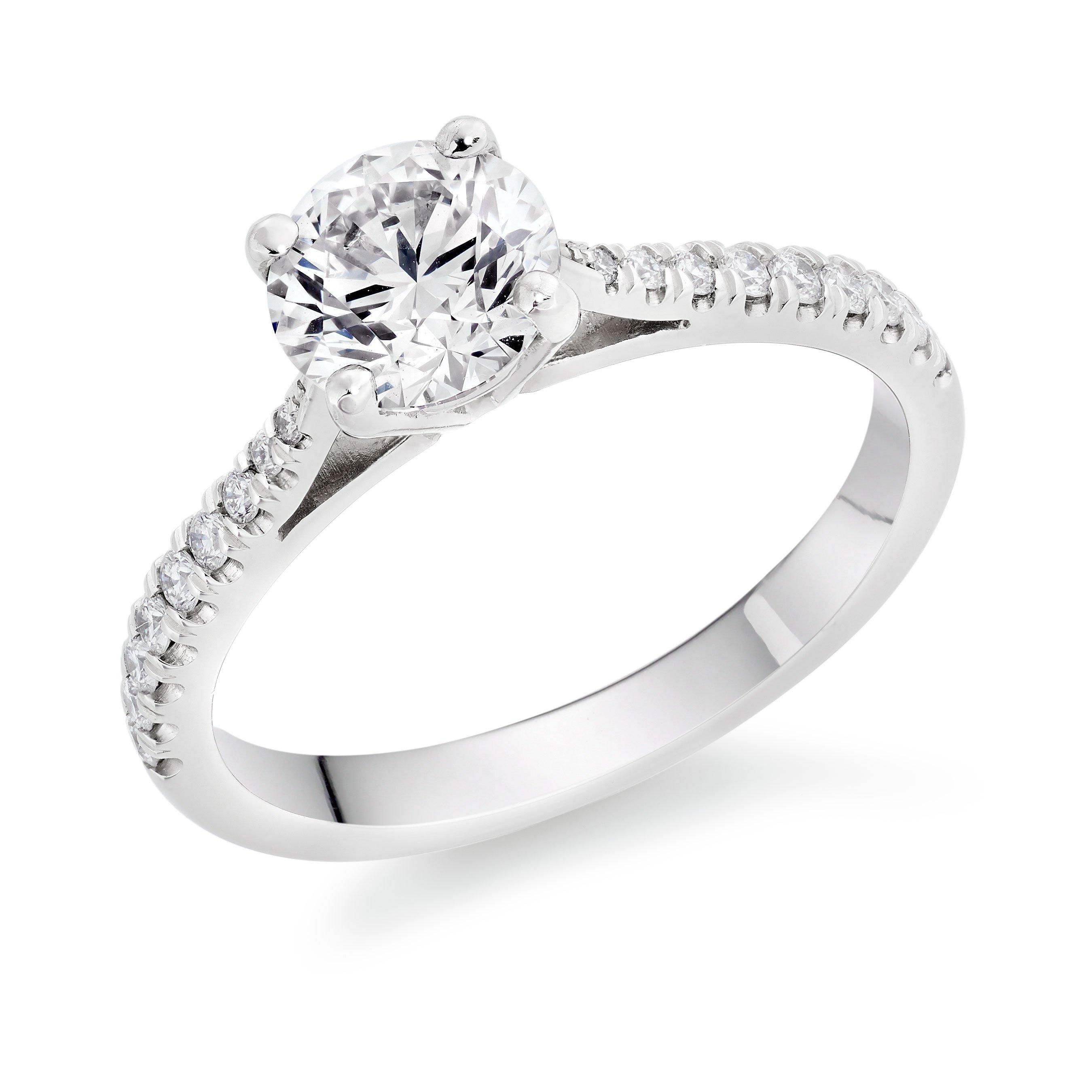 Beaverbrooks Once Platinum Diamond Solitaire Ring