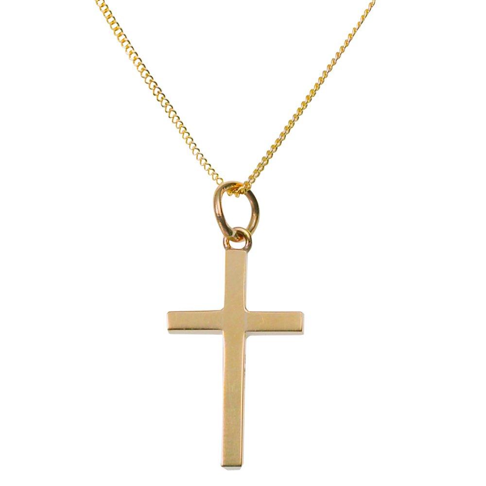 Beaverbrooks 9ct Yellow Gold Cross Pendant