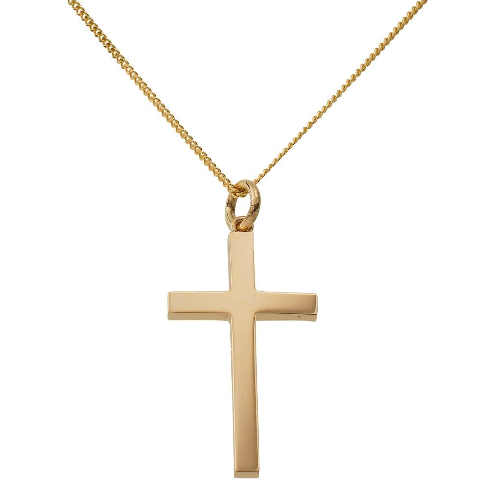 Beaverbrooks 9ct Yellow Gold Cross Pendant