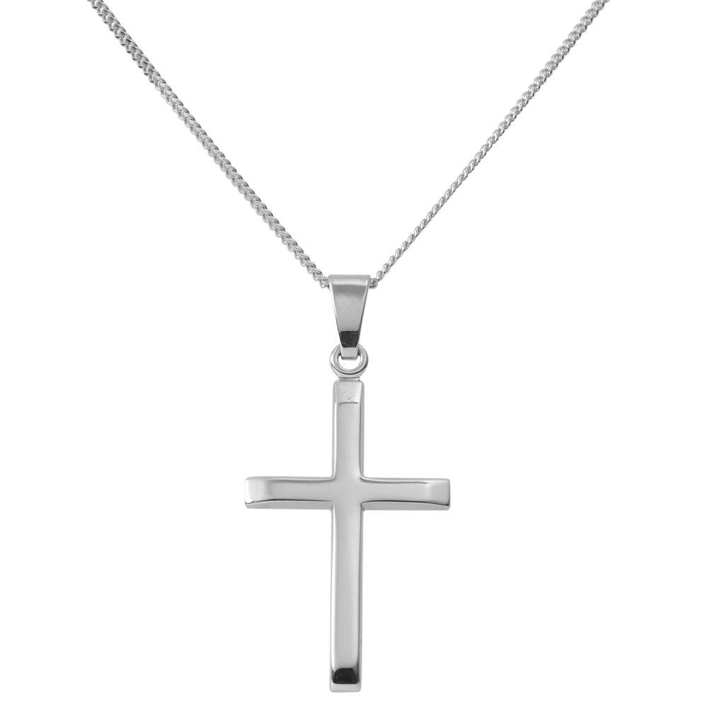 Beaverbrooks 9ct White Gold Cross Pendant