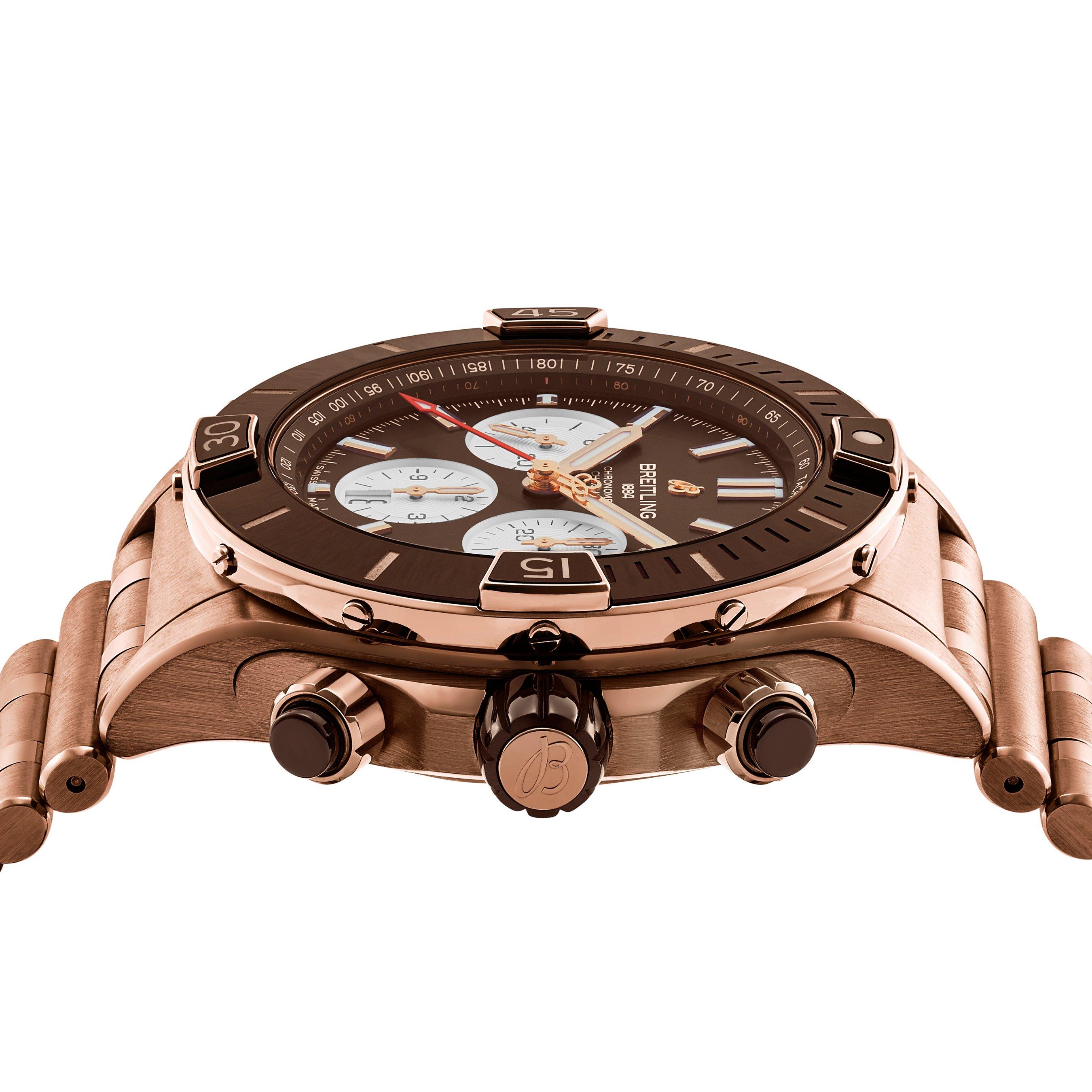 Breitling Super Chronomat B01 44mm 18ct Rose Gold Automatic Men's Watch 4 Breitling Super Chronomat B01 44mm 18ct Rose Gold Automatic Men's Watch