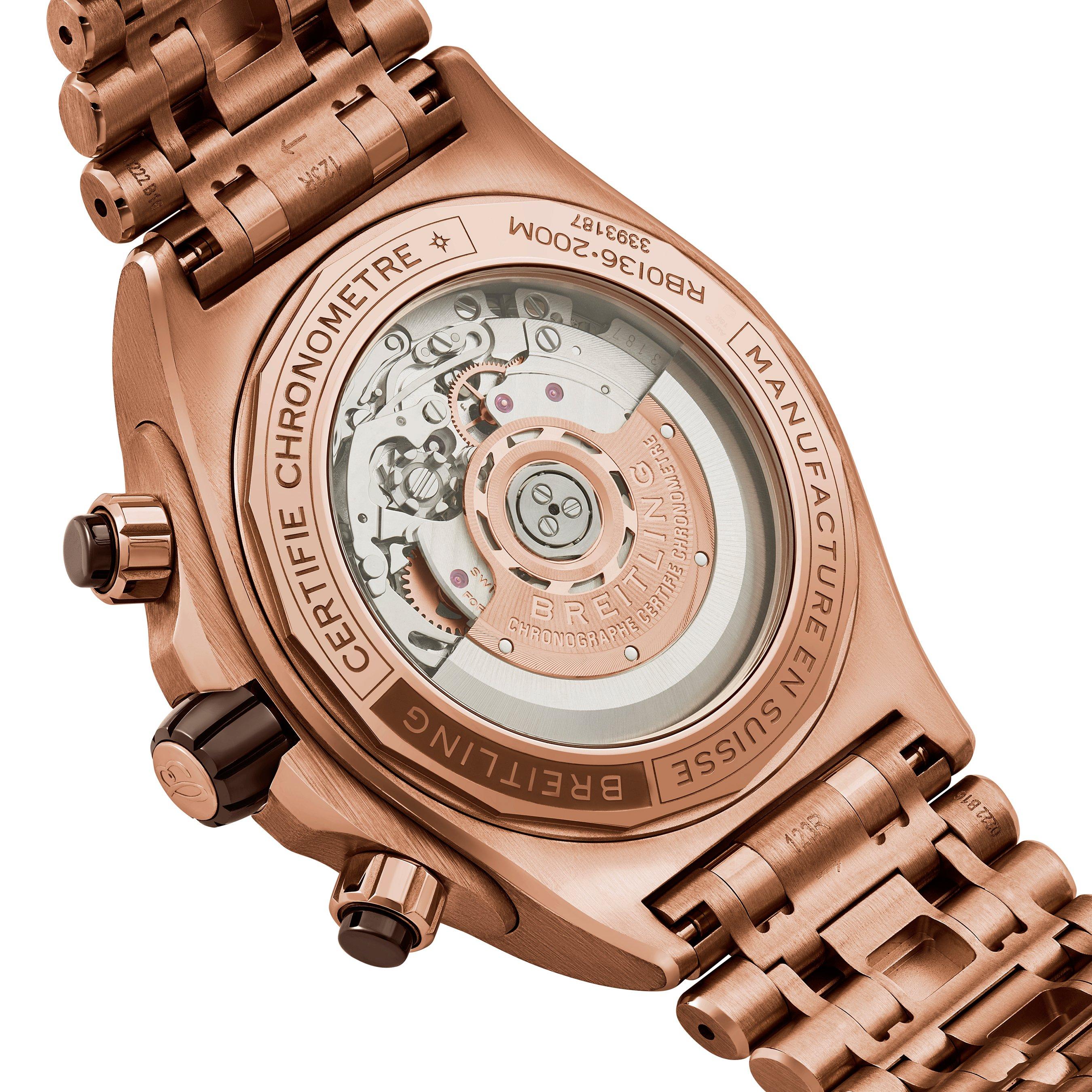 Breitling Super Chronomat B01 44mm 18ct Rose Gold Automatic Men's Watch 5 Breitling Super Chronomat B01 44mm 18ct Rose Gold Automatic Men's Watch