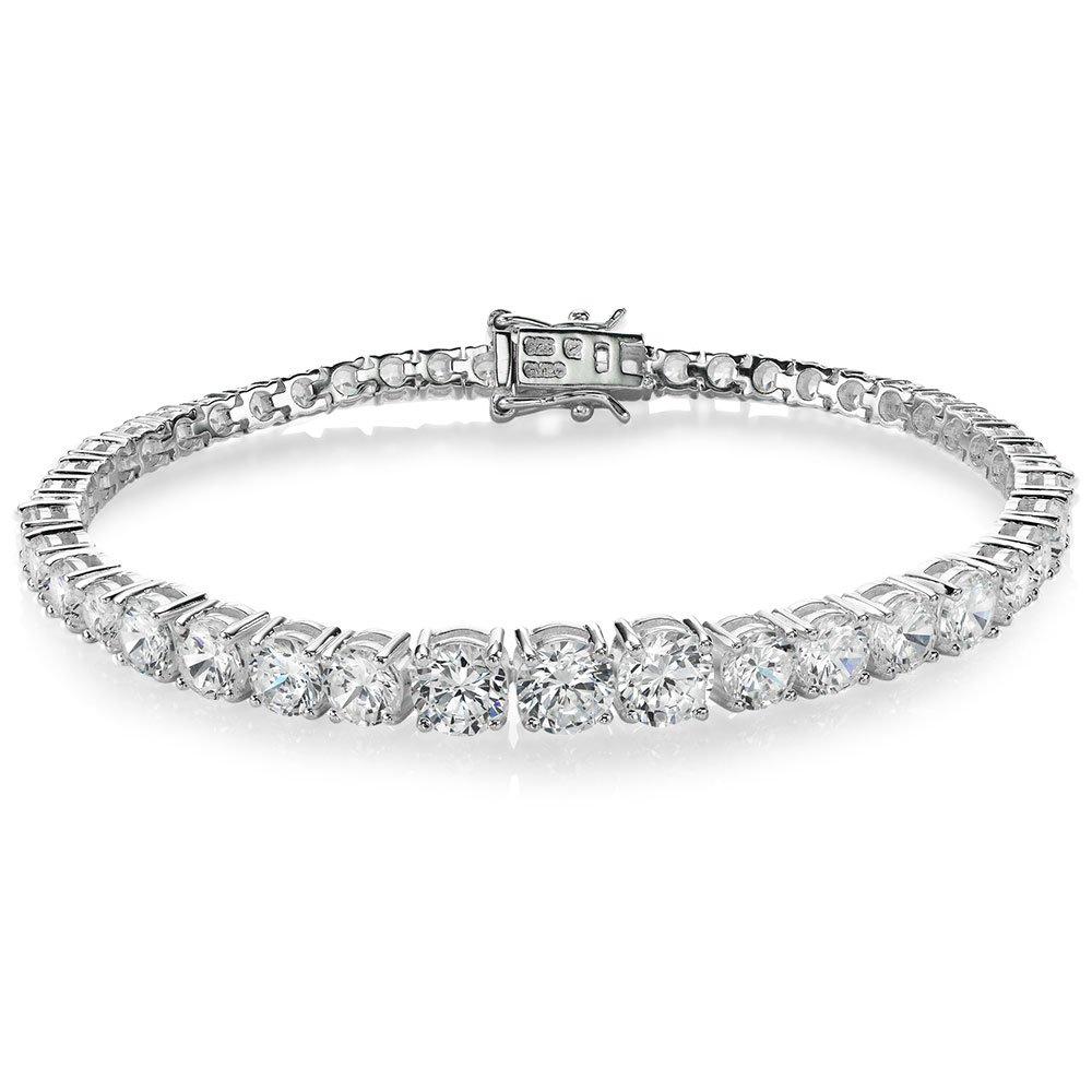 Beaverbrooks Silver Cubic Zirconia Bracelet