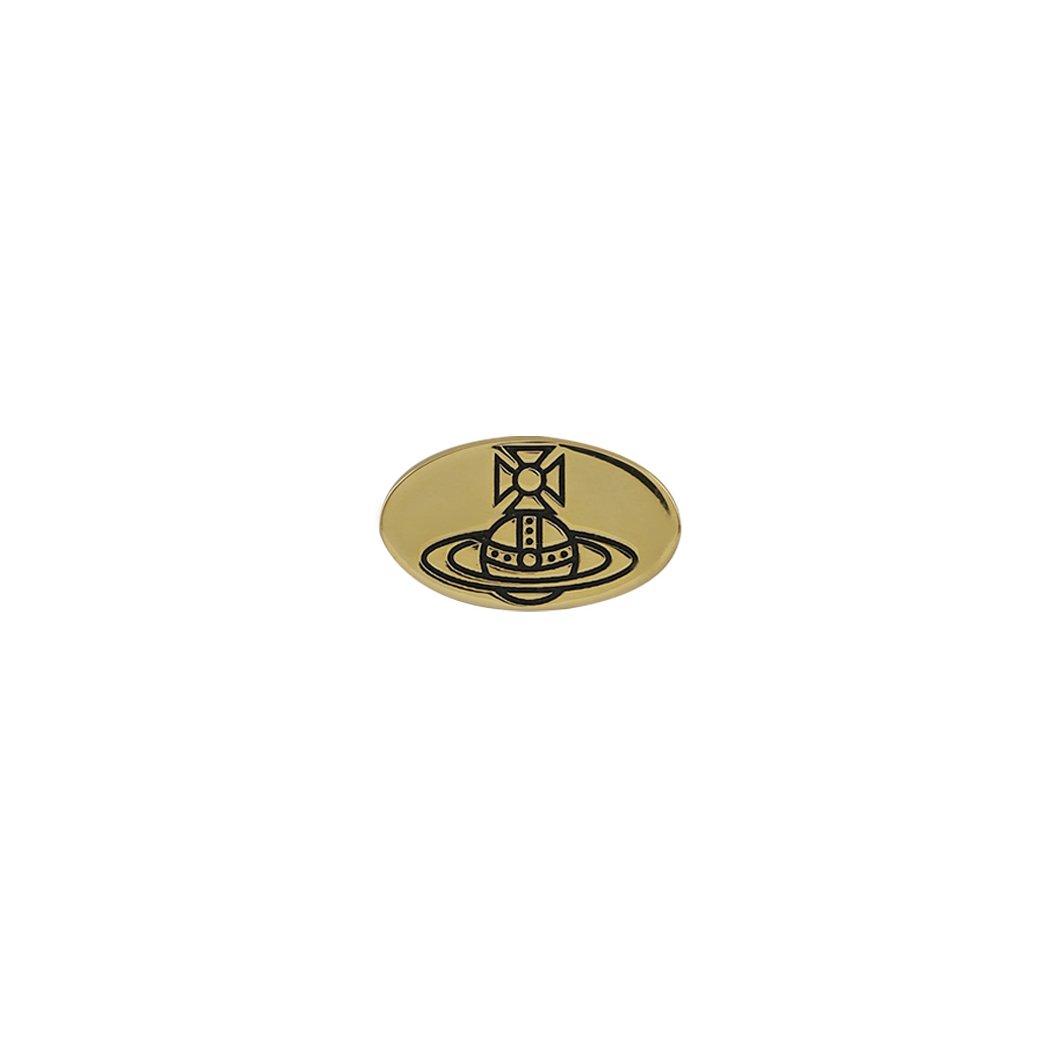Vivienne Westwood Gold Tone Tag Menâs Earring