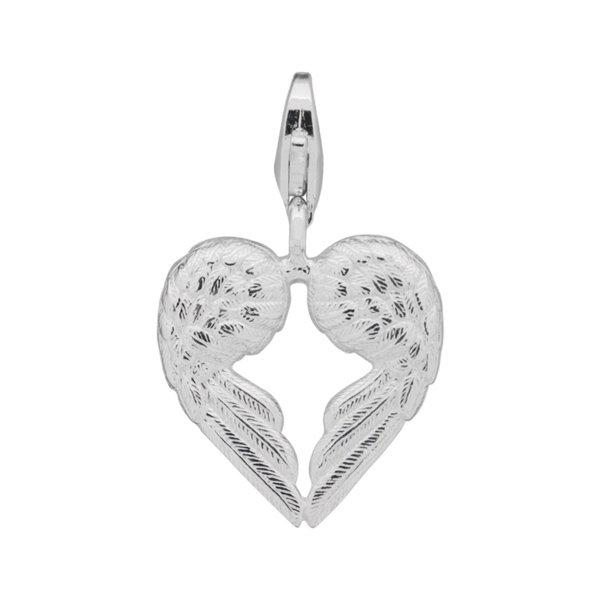 Thomas Sabo Generation Charm Club Silver Heart Shaped Angel Wings Charm