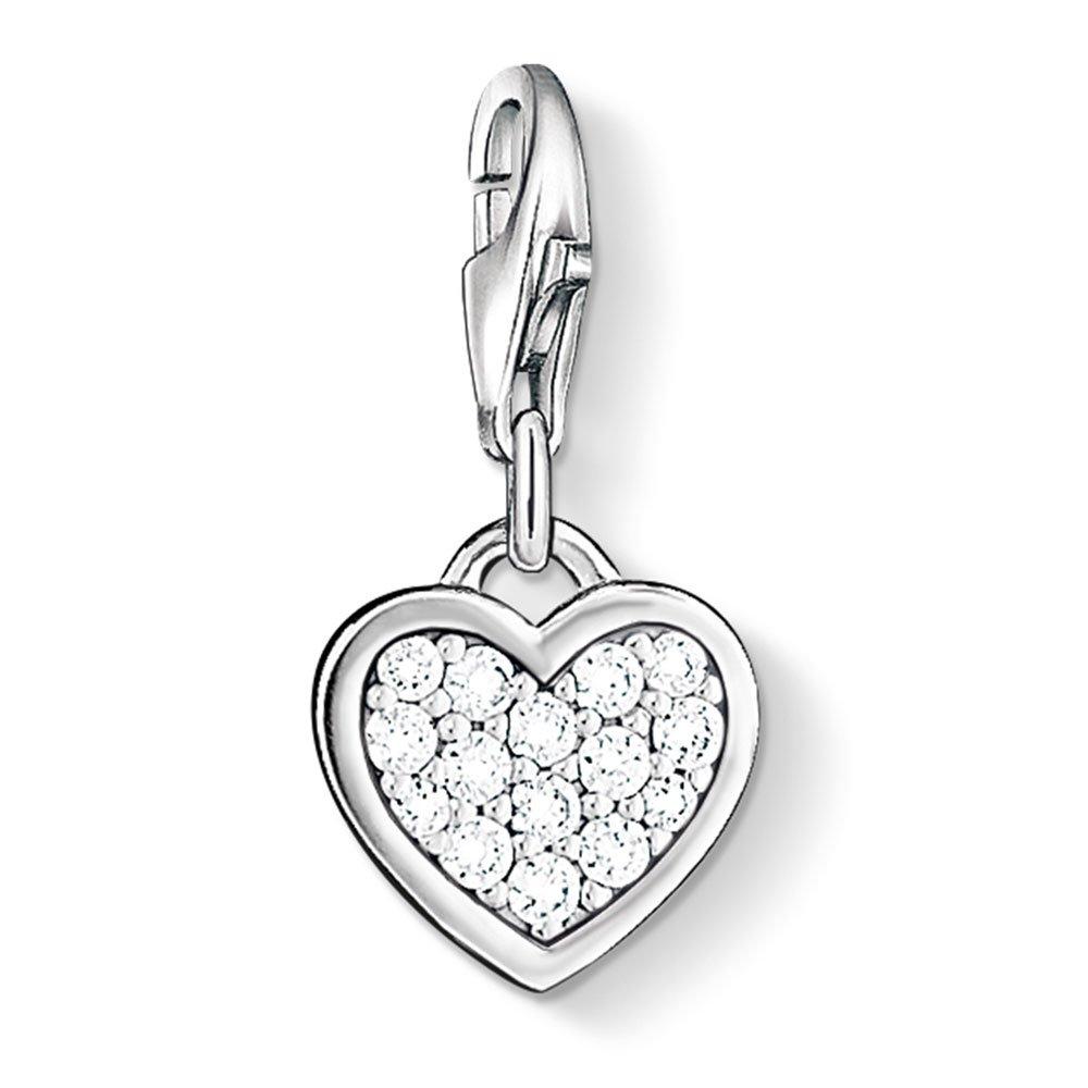 Thomas Sabo Generation Charm Club Silver and Cubic Zirconia Heart Charm
