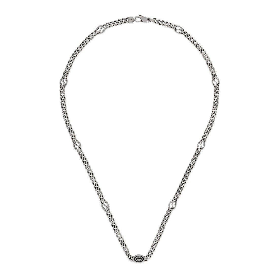 Gucci Interlocking Silver Necklace 3 Gucci Interlocking Silver Necklace