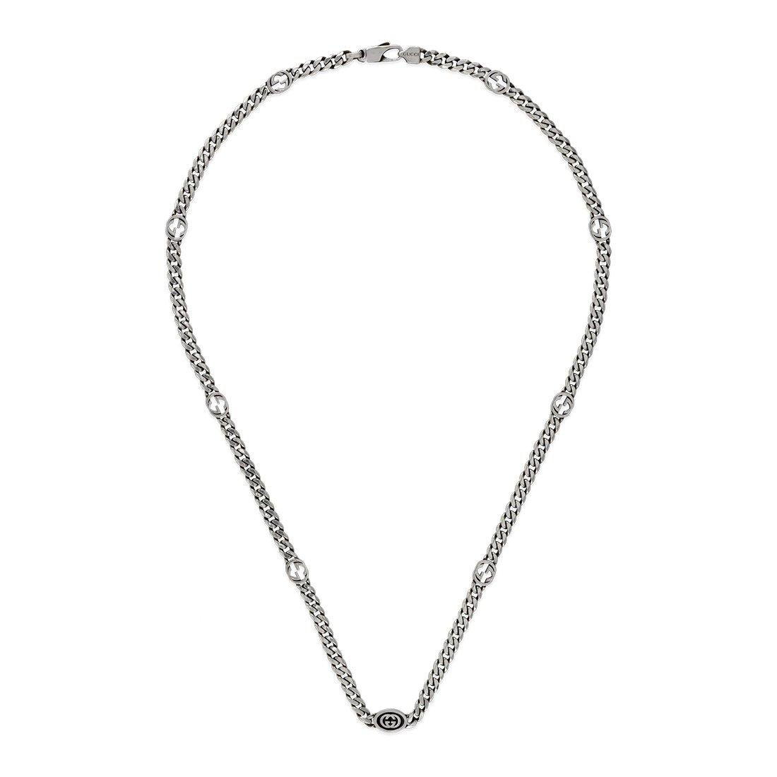 Gucci Interlocking Silver Necklace 4 Gucci Interlocking Silver Necklace