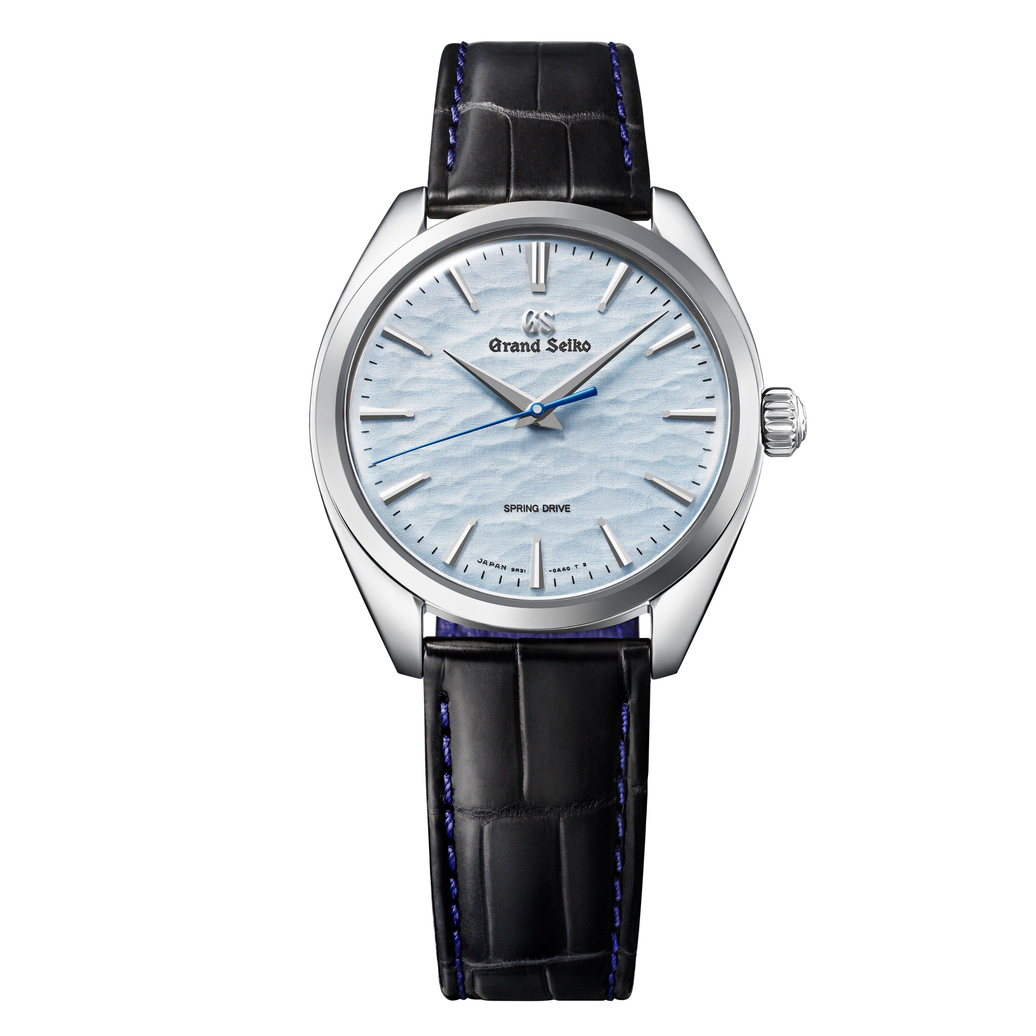 Grand Seiko Elegance Omiwatari 38.5mm Spring Drive Men's Watch