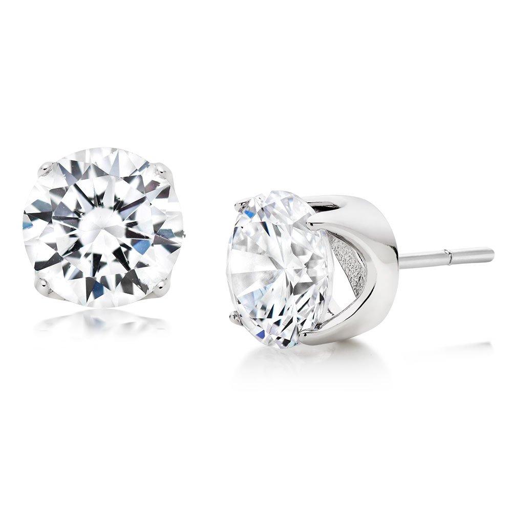 Beaverbrooks Silver Cubic Zirconia Stud Earrings
