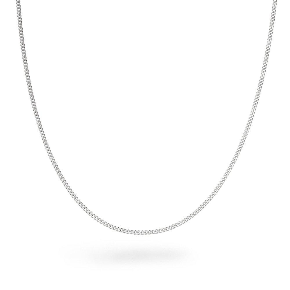 Beaverbrooks Silver Curb Chain 45cm