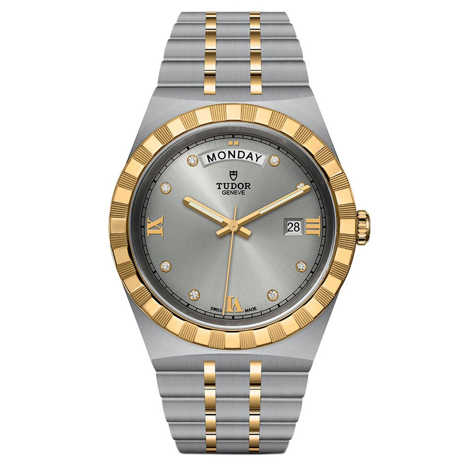 TUDOR Royal 41mm Stainless Steel and Yellow Gold Diamond Automatic Menâs Watch