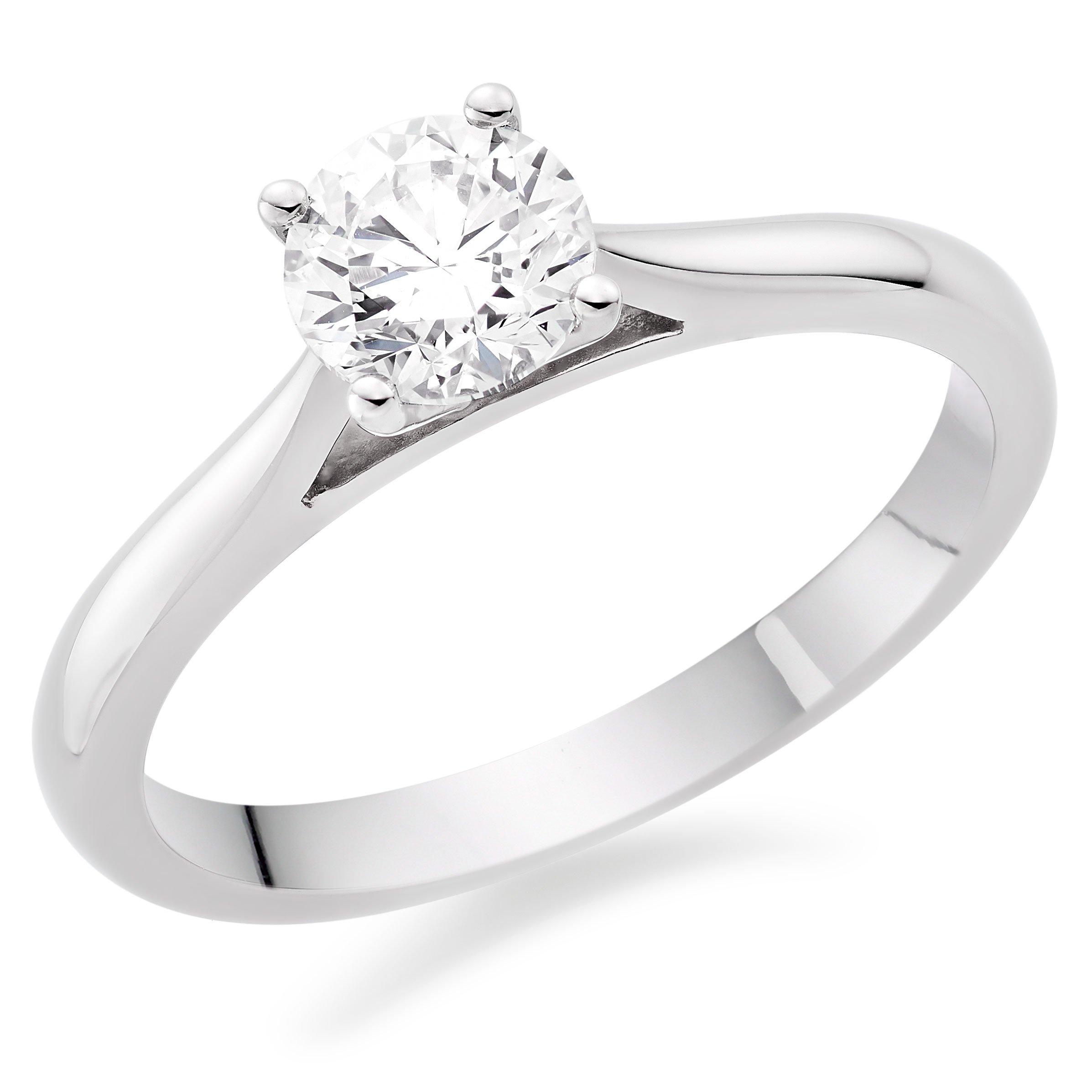 Beaverbrooks Once Platinum Diamond Solitaire Ring