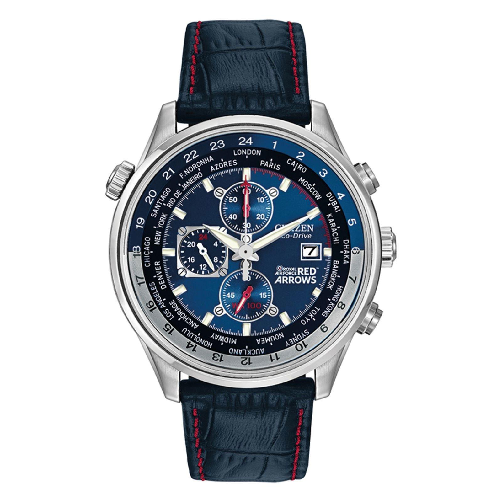 Citizen Red Arrows 45mm Chronograph Stainless Steel Eco-Drive Menâs Watch