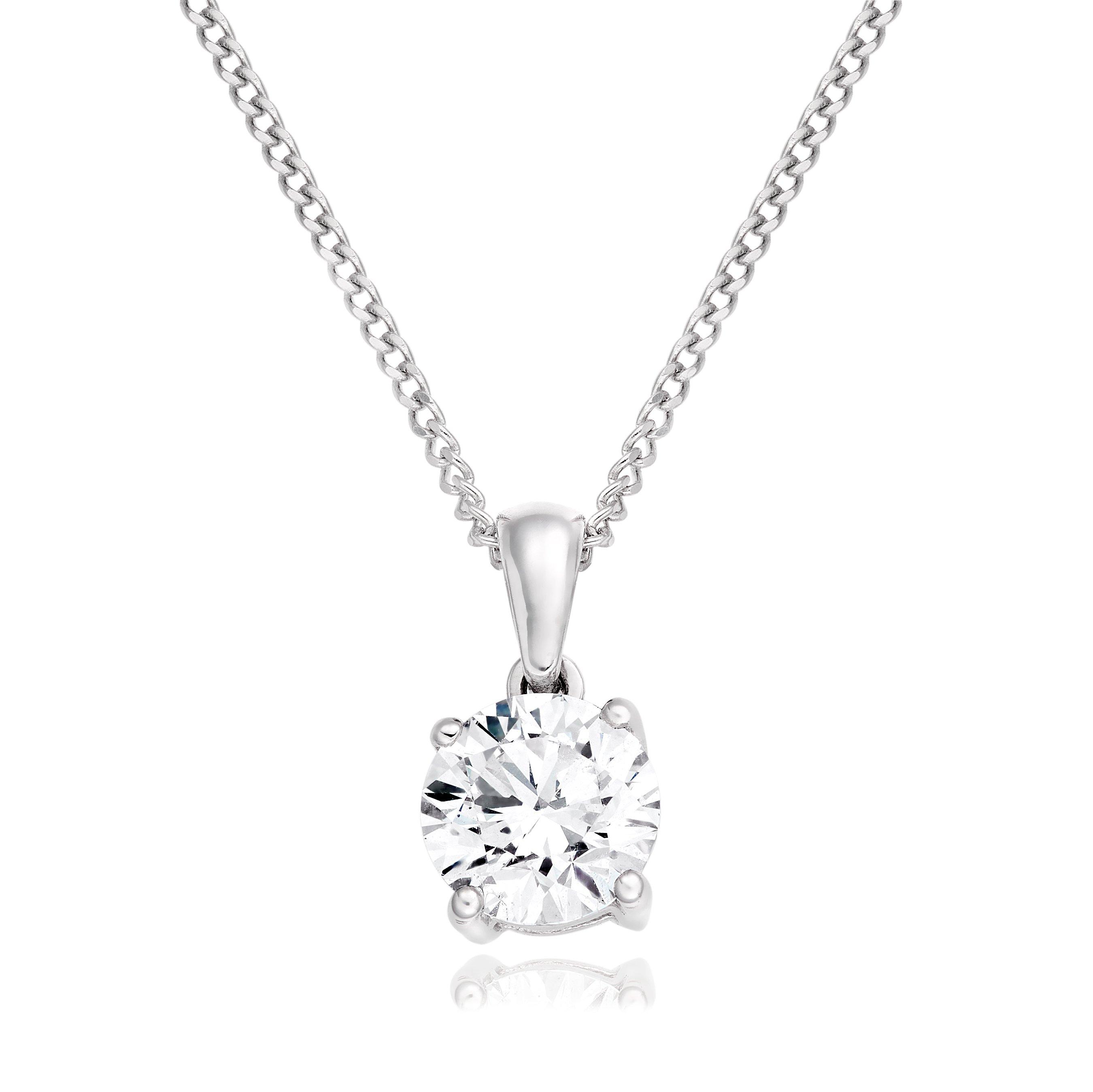 Beaverbrooks Once 18ct White Gold Diamond Pendant