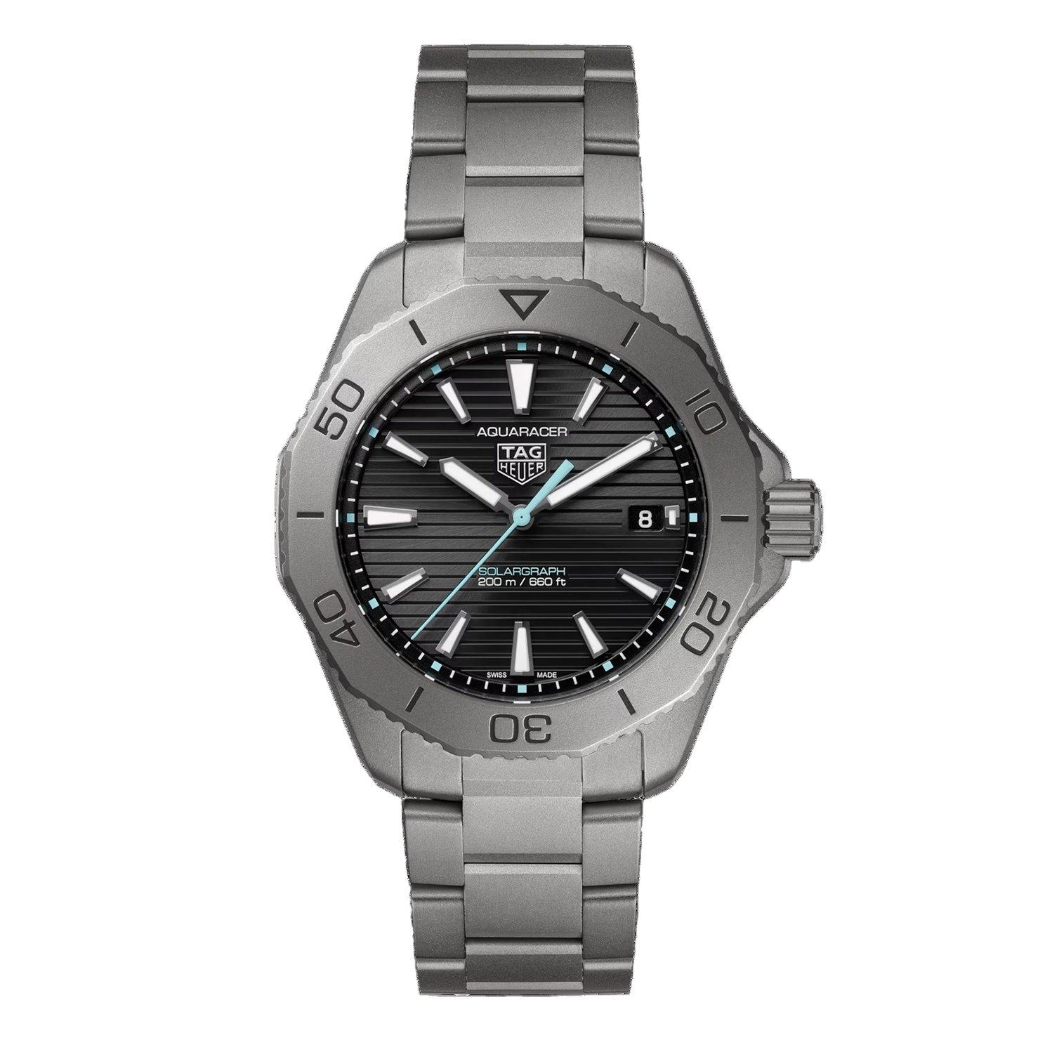 TAG Heuer Aquaracer Professional 200 Solargraph 40mm Titanium Menâs Watch