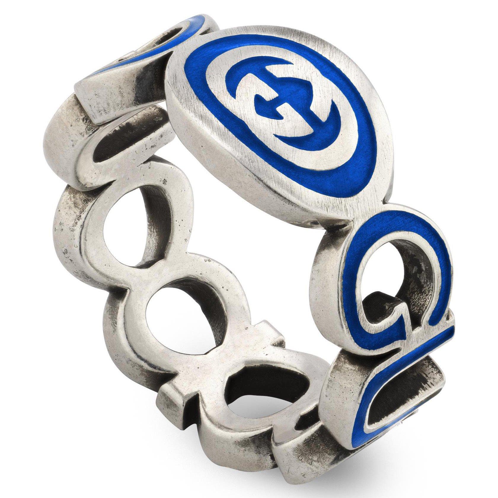 Gucci Interlocking Silver Ring