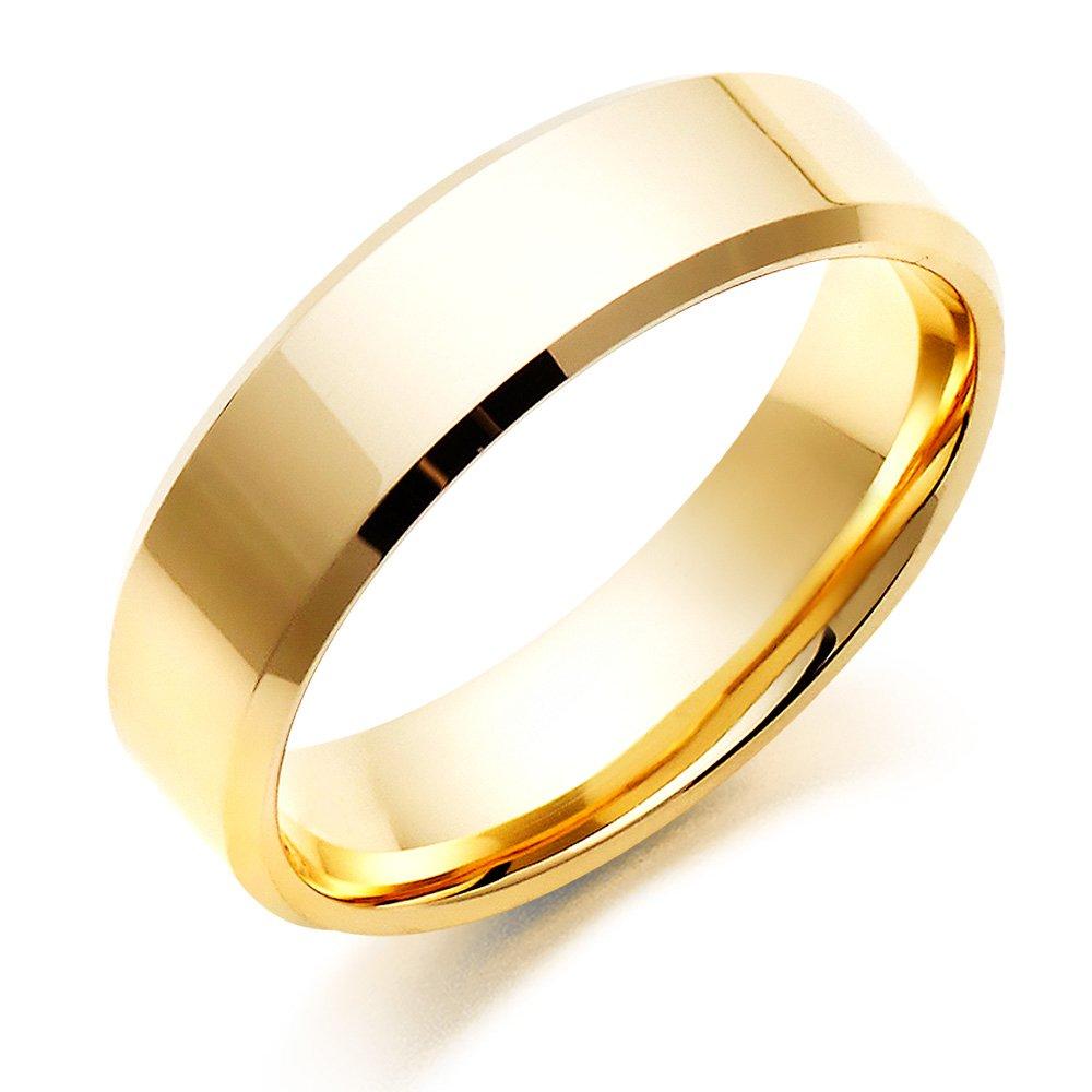 Beaverbrooks 9ct Yellow Gold 6mm Men's Wedding Ring