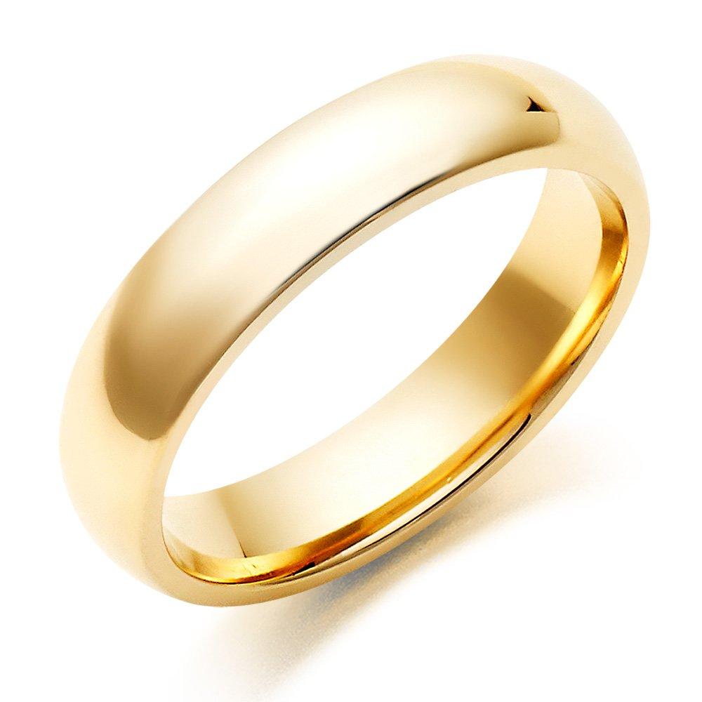 Beaverbrooks 9ct Yellow Gold 5mm Men's Wedding Ring