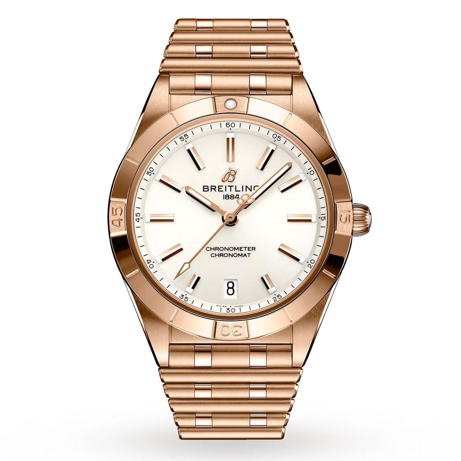 Breitling Chronomat Automatic 36mm 18ct Rose Gold Ladies Watch