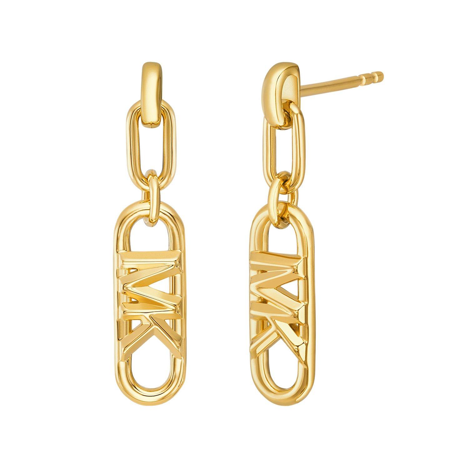 Michael Kors 14ct Yellow Gold Plated Drop Earrings