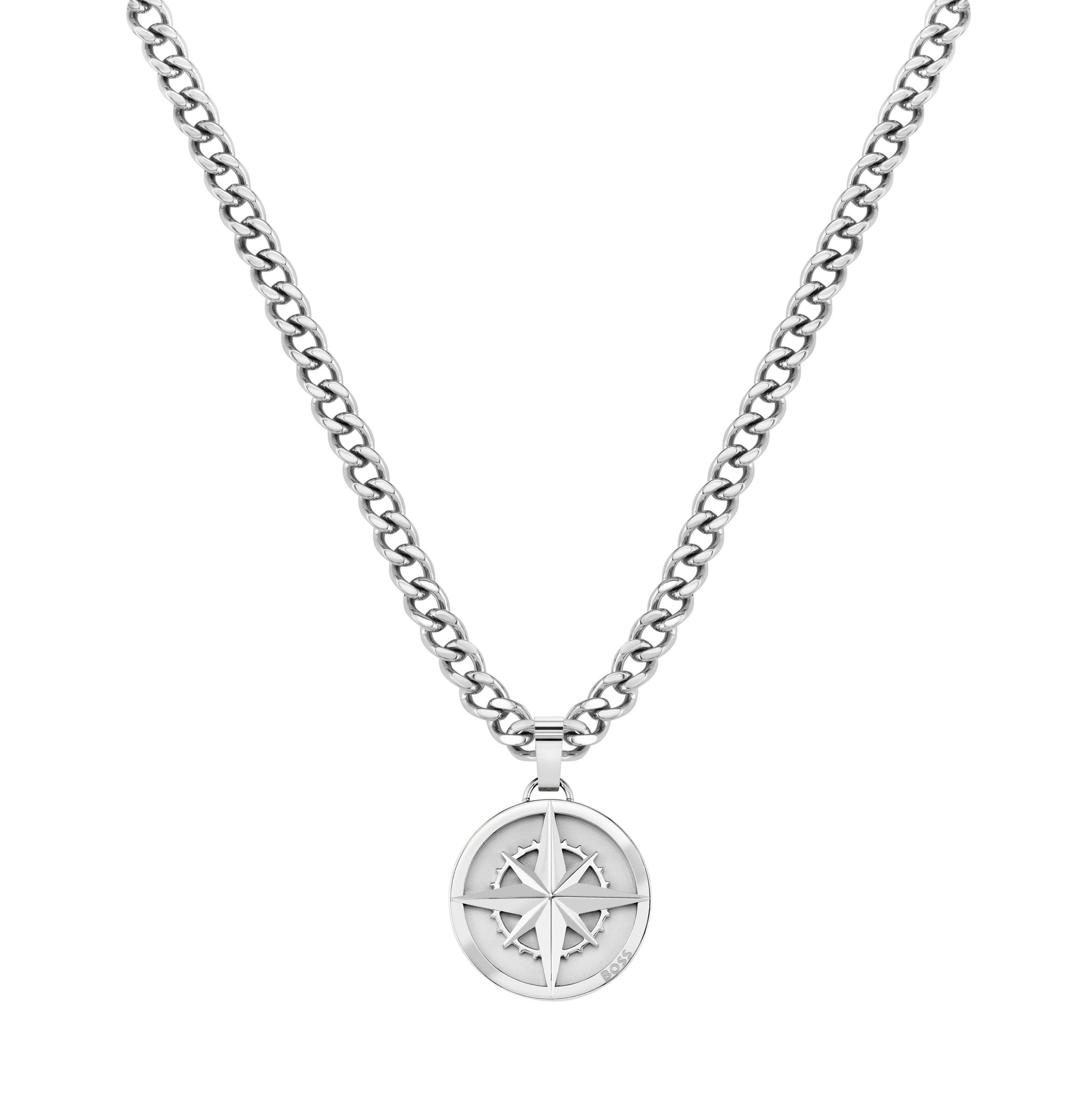 BOSS Silver North Menâs Pendant