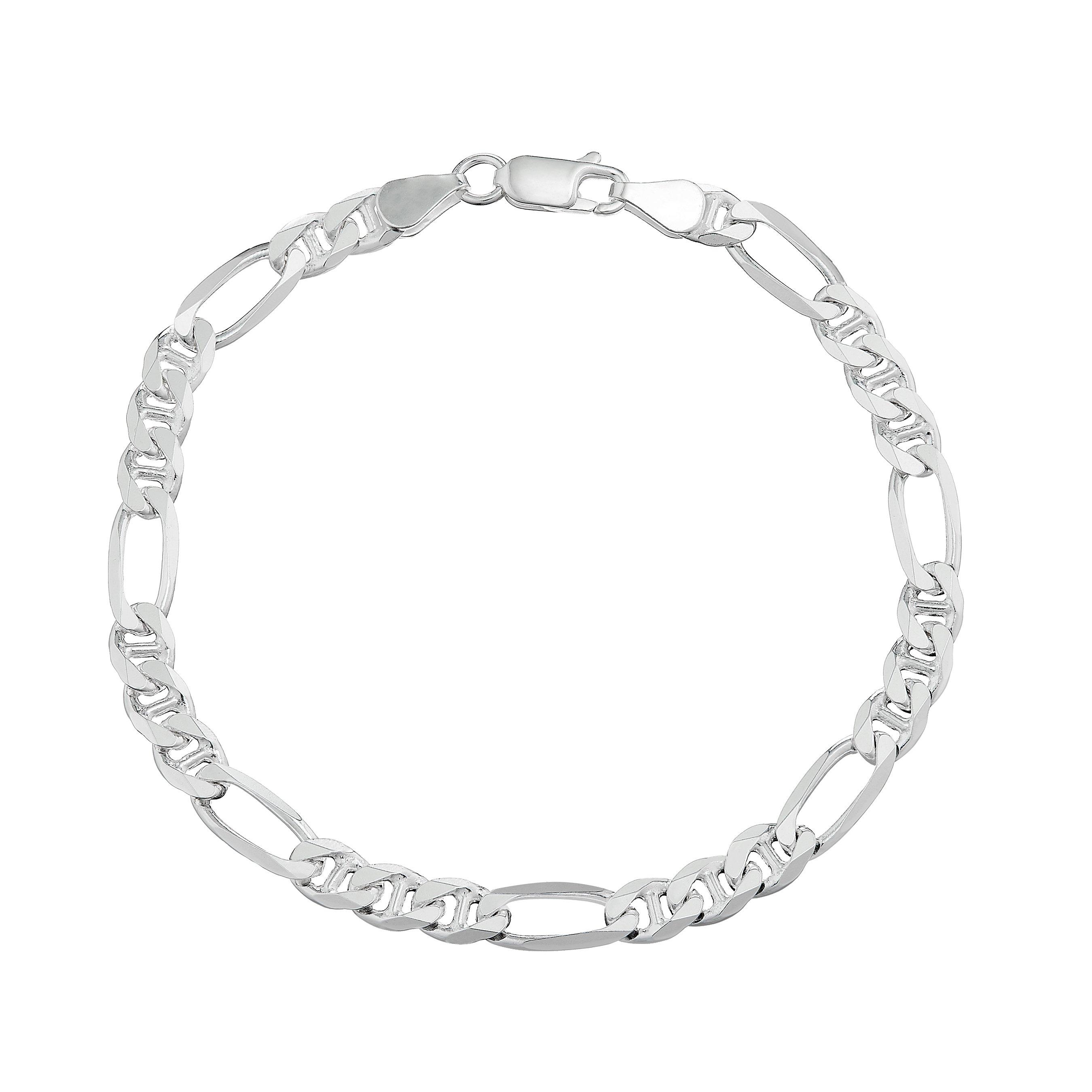 Beaverbrooks Silver Figaro Bracelet
